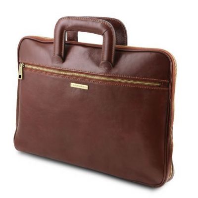 Tuscany Leather Caserta Honey Document Leather briefcase #5